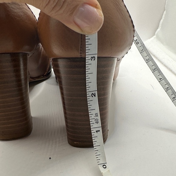 Chloe Brown Leather Loafer Heels, EU 38 US 7.5 - Picture 12 of 12